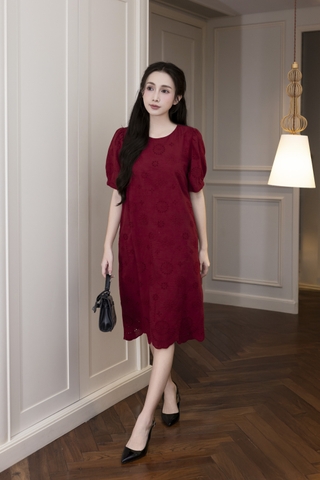 SWANLAKE | Đầm Tiệc Phuom Suông Dài Qua Gối D12481LW02