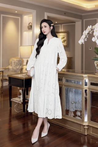 SWANLAKE | Đầm Thường Ngày Phuom Suông Dài Qua Gối In D12394LW08