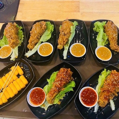 Cánh/đùi gà sốt bơ
