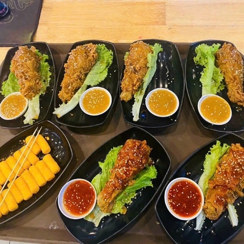 Cánh/đùi gà sốt mật ông
