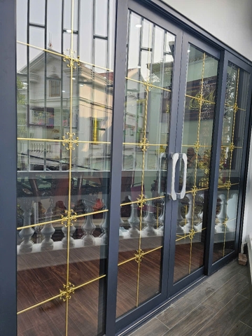 Cửa đi lùa 2 cánh  và 4 cánh nhôm hệ châu âu Aluso