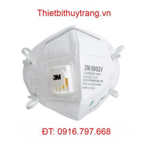 KHẨU TRANG CHỐNG BỤI ĐỘC CÓ VAN 3M 9002V