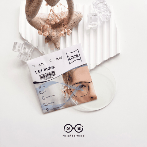 Tròng kính ngăn ánh sáng xanh LOOK chiết suất 1.61 ASP Blue Cut