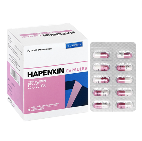 Hapenxin 500 (Cephalexin) 10vỉ.10v DHG