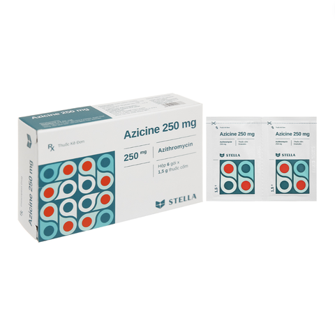 Azicine 250mg gói (Azithromycin) Stella