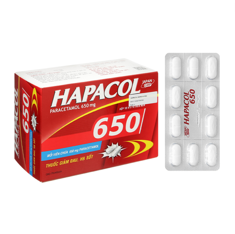 Hapacol 650 (Paracetamol) 10vỉ.10v DHG
