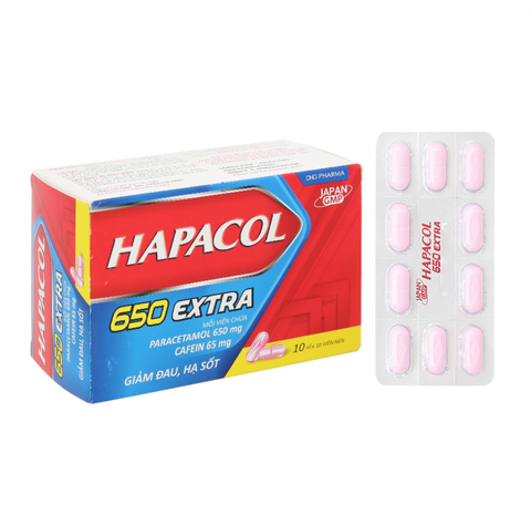 Hapacol Extra 650 (vỉ) DHG