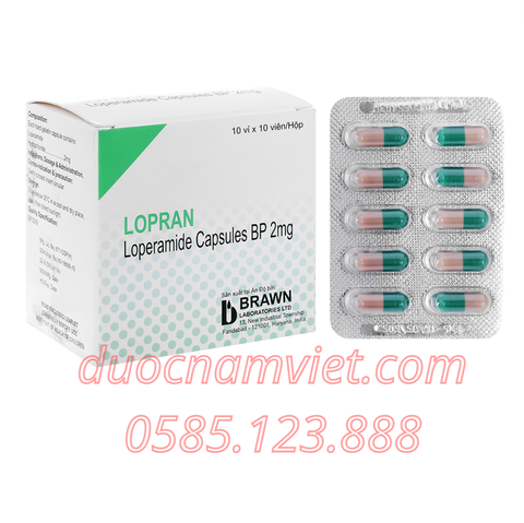 Lopran 2mg (Loperamid) Ấn Độ
