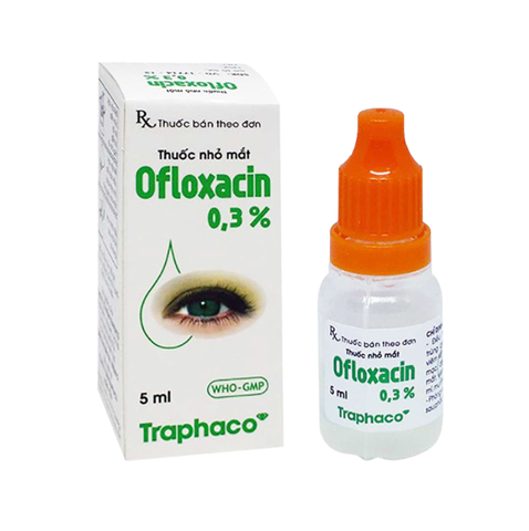 Nhỏ mắt Ofloxacin 0.3% Traphaco