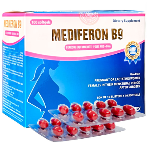 Bổ sung sắt MEDIFERON B9 H.10v*10v Medi