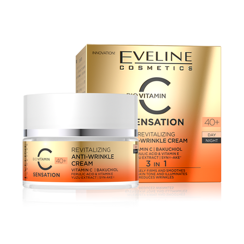 Kem dưỡng da chống nhăn Eveline Vitamin C phục hồi, làm trắng da 40+ 50ML