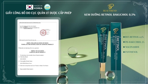 Kem dưỡng Retinol Bakuchiol 0.5% Beautrend
