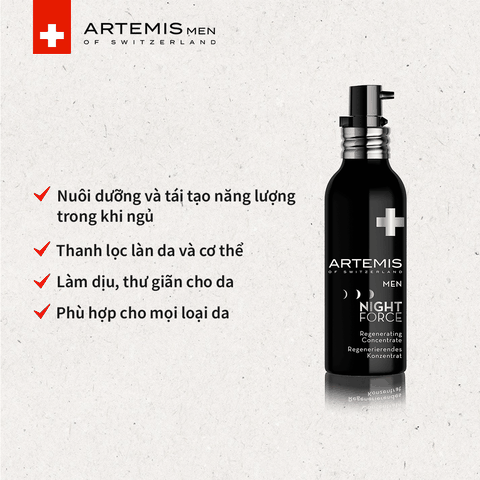 Tinh Chất Dưỡng Tái Tạo Da Ban Đêm - Artemis Men Night Force Concentrate (75ml)
