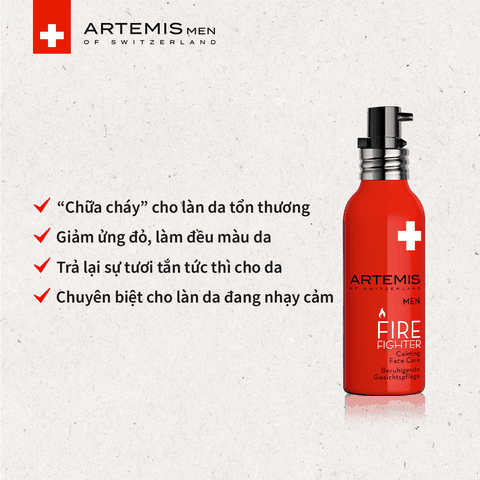 Tinh Chất Làm Dịu Phục Hồi Cấp Tốc Cho Da - Artemis Men Fire Fighter (75ml)