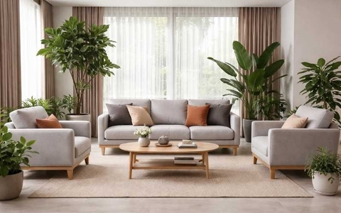 BỘ SOFA NỈ 3 CHỖ + 2 SOFA ĐƠN