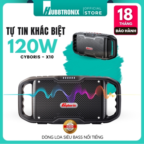 Loa Bluetooth Cyboris-X10 120W - Âm thanh siêu Bass