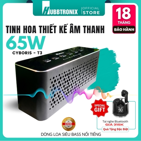 Loa Bluetooth Chính Hãng Cyboris-T3 65W