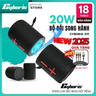 Loa Bluetooth chính hãng 2 trong 1 Cyboris S11 | Tách Rời Nam Châm, Âm Thanh Hi-Fi