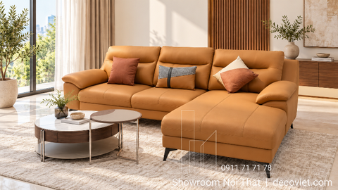 Ghế Sofa Da Bò Thật 1210T