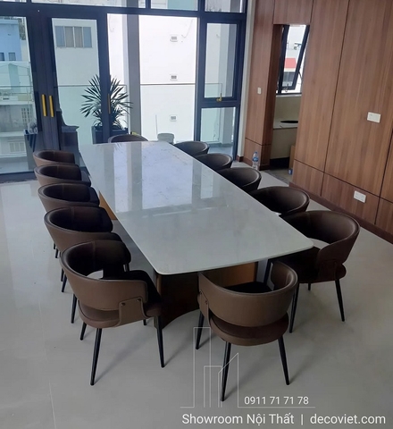 Bàn Ăn 12 Ghế Mặt Đá 3m2 2891S