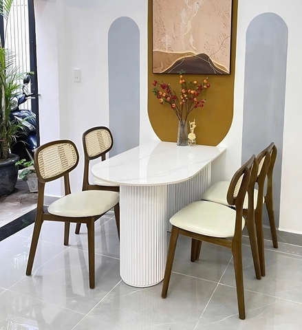 Bàn Ăn 4 Ghế Hiện Đại Nhỏ Gọn 2731S