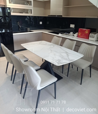 Bàn Ăn 6 Ghế Mặt Đá cao cấp 1355S