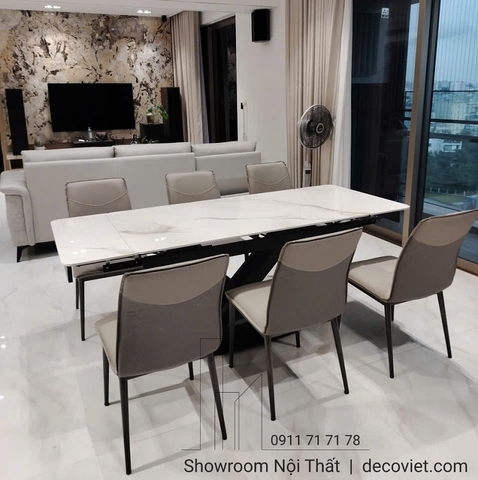 Bàn Ăn Kéo Dài Mặt Đá 2m 2721S