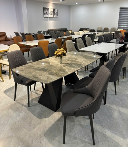 Bàn Ăn Mặt Đá 6 Ghế Hiện Đại 2666S