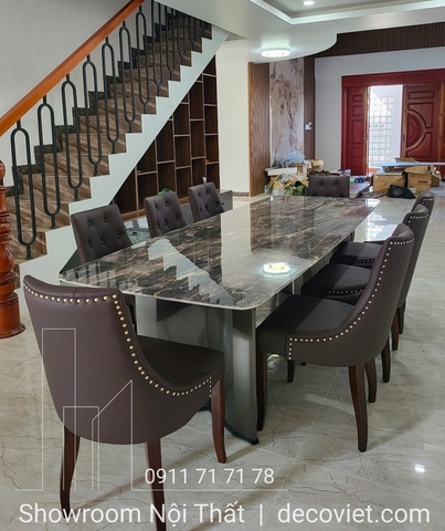 Bàn Ăn Mặt Đá Marble Cao Cấp 1338S