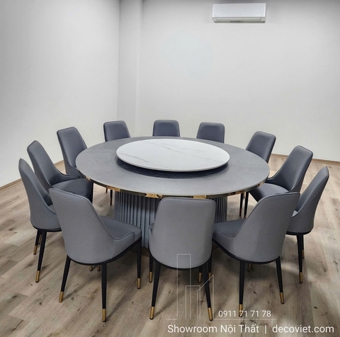 Bàn Ăn Tròn Xoay 12 Ghế 2816S