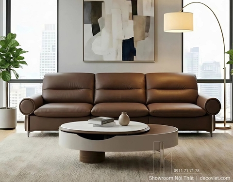 Bàn Sofa Gỗ Mặt Đá Cao Cấp 417S