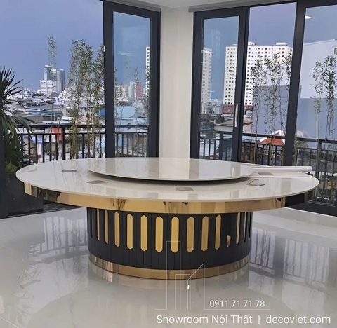 Bàn Tròn Mâm Xoay Điện 2m6 2817S