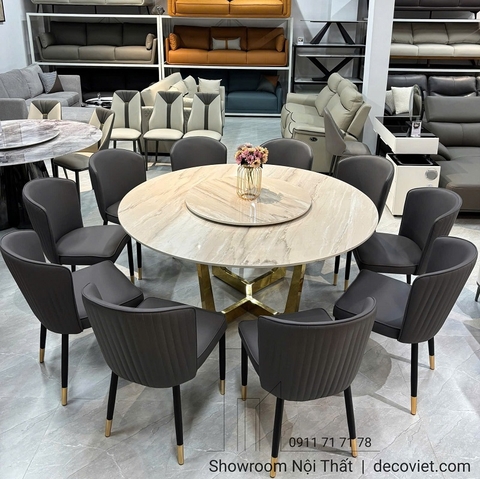 Bàn Ăn Tròn Xoay 10 Người 2777S