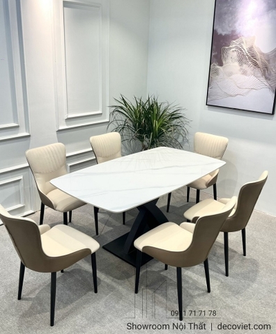Bộ Bàn Ăn 6 Ghế Mặt Đá 1152S