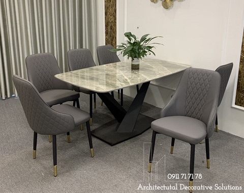 Bộ Bàn Ăn Mặt Đá 6 Ghế 820S