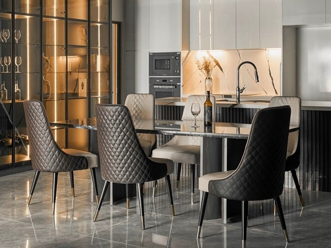 Bộ Bàn Ăn Mặt Đá nhập khẩu 1386S