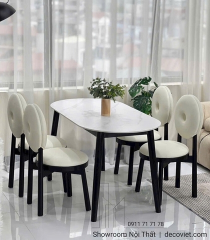 Bộ Bàn Ăn Mặt Đá Nhỏ 4 Ghế 2806S