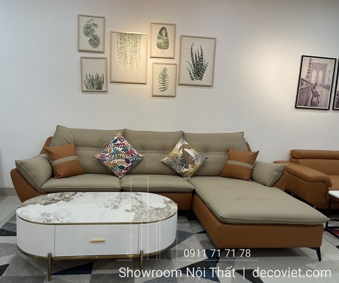 Sofa Bọc Da Hiện Đại 495T