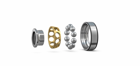 Single row angular contact ball bearings