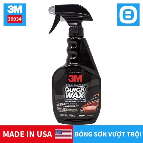 3M 39034 Quick Wax, Paint gloss enhancer, 473ml