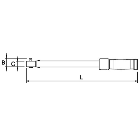 EGA Master 62954, Analogic Reversible Torque Wrench, Steel body, TPR Handle, Made In Spain