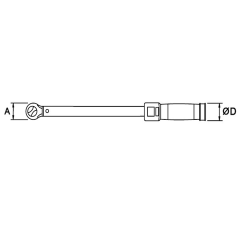 EGA Master 62954, Analogic Reversible Torque Wrench, Steel body, TPR Handle, Made In Spain