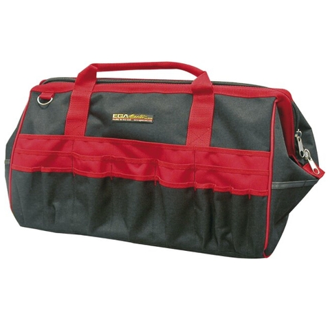 Ega Master 51014, Tool Bag With 50 Pockets, Black and Red color (Bred), Max 20kg Payload, Made In Spain