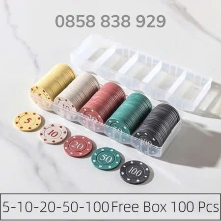 Bộ Phỉnh Poker 100 Chip Nhựa Giá Rẻ