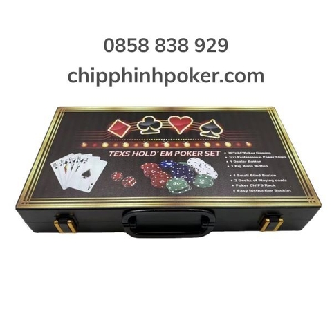 Bộ 300 Chip Poker Texas Hold'em