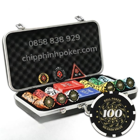 Vali 300 Chip Poker Roll Clay Lõi Thép Bền Đẹp Giá Rẻ