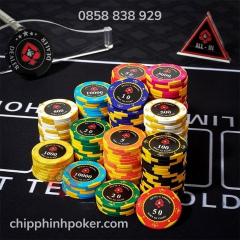 Bộ Phỉnh Poker 300 Chip Devil's Arrow