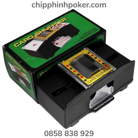 Máy Xáo Bài Poker Tự Động 2 Bộ Cao Cấp Giá Rẻ