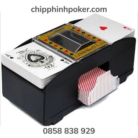 Máy Xáo Bài Poker Tự Động 2 Bộ Cao Cấp Giá Rẻ