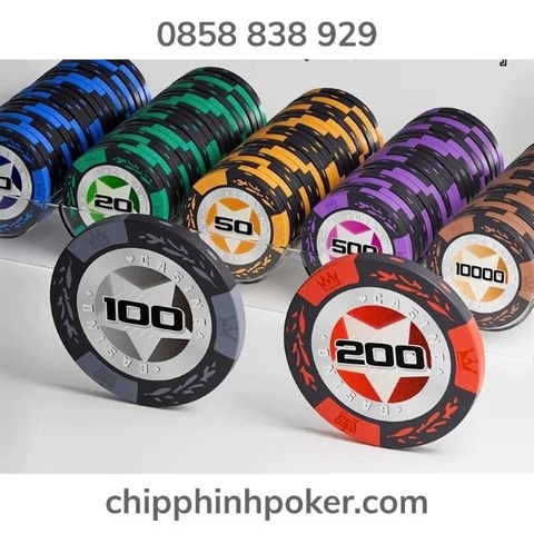 Vali Phỉnh Poker 200 Chip Có Số Casino Cao Cấp Giá Rẻ